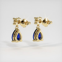 <span>1.68</span>&nbsp;<span class="tooltip-light">Ct.Tw.<span class="tooltiptext">Total Carat Weight</span></span> Sapphire Earrings, 18K Yellow Gold 4