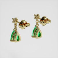 <span>0.73</span>&nbsp;<span class="tooltip-light">Ct.Tw.<span class="tooltiptext">Total Carat Weight</span></span> Emerald Earrings, 18K Yellow Gold 4