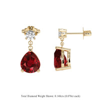 2.20 Ct.Tw. Ruby Earrings, 18K Yellow Gold 2
