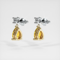<span>3.23</span>&nbsp;<span class="tooltip-light">Ct.Tw.<span class="tooltiptext">Total Carat Weight</span></span> Sapphire Earrings, 14K Yellow & White 4