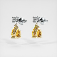 <span>1.57</span>&nbsp;<span class="tooltip-light">Ct.Tw.<span class="tooltiptext">Total Carat Weight</span></span> Sapphire Earrings, 14K Yellow & White 4