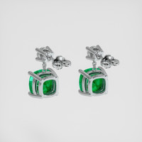 <span>1.90</span>&nbsp;<span class="tooltip-light">Ct.Tw.<span class="tooltiptext">Total Carat Weight</span></span> Emerald Earrings, Platinum 950 4