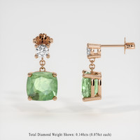 <span>2.76</span>&nbsp;<span class="tooltip-light">Ct.Tw.<span class="tooltiptext">Total Carat Weight</span></span> Gemstone Earrings, 14K Rose Gold 2