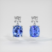 <span>1.79</span>&nbsp;<span class="tooltip-light">Ct.Tw.<span class="tooltiptext">Total Carat Weight</span></span> Sapphire Earrings, 14K White Gold 1