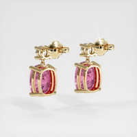 <span>3.60</span>&nbsp;<span class="tooltip-light">Ct.Tw.<span class="tooltiptext">Total Carat Weight</span></span> Sapphire Earrings, 14K Yellow Gold 4