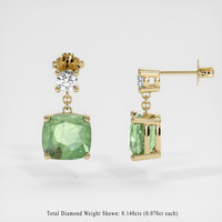 <span>2.76</span>&nbsp;<span class="tooltip-light">Ct.Tw.<span class="tooltiptext">Total Carat Weight</span></span> Gemstone Earrings, 14K Yellow Gold 2