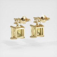 <span>1.19</span>&nbsp;<span class="tooltip-light">Ct.Tw.<span class="tooltiptext">Total Carat Weight</span></span> Sapphire Earrings, 18K Yellow Gold 4