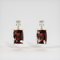 <span>2.46</span>&nbsp;<span class="tooltip-light">Ct.Tw.<span class="tooltiptext">Total Carat Weight</span></span> Gemstone Earrings, 18K Yellow Gold 1