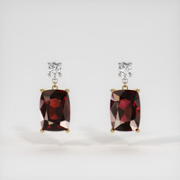 4.78 Ct.Tw. Gemstone Earrings, 14K Yellow & White 1