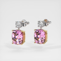 7.48 Ct.Tw. Gemstone Earrings, 18K Yellow & White 3