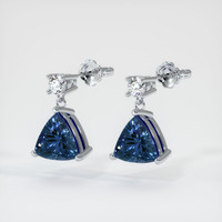 <span>1.05</span>&nbsp;<span class="tooltip-light">Ct.Tw.<span class="tooltiptext">Total Carat Weight</span></span> Sapphire Earrings, 14K White Gold 3