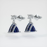 <span>1.05</span>&nbsp;<span class="tooltip-light">Ct.Tw.<span class="tooltiptext">Total Carat Weight</span></span> Sapphire Earrings, 14K White Gold 4