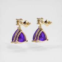 <span>2.57</span>&nbsp;<span class="tooltip-light">Ct.Tw.<span class="tooltiptext">Total Carat Weight</span></span> Gemstone Earrings, 14K Yellow Gold 4