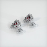 <span>2.51</span>&nbsp;<span class="tooltip-light">Ct.Tw.<span class="tooltiptext">Total Carat Weight</span></span> Ruby Earrings, Platinum 950 4