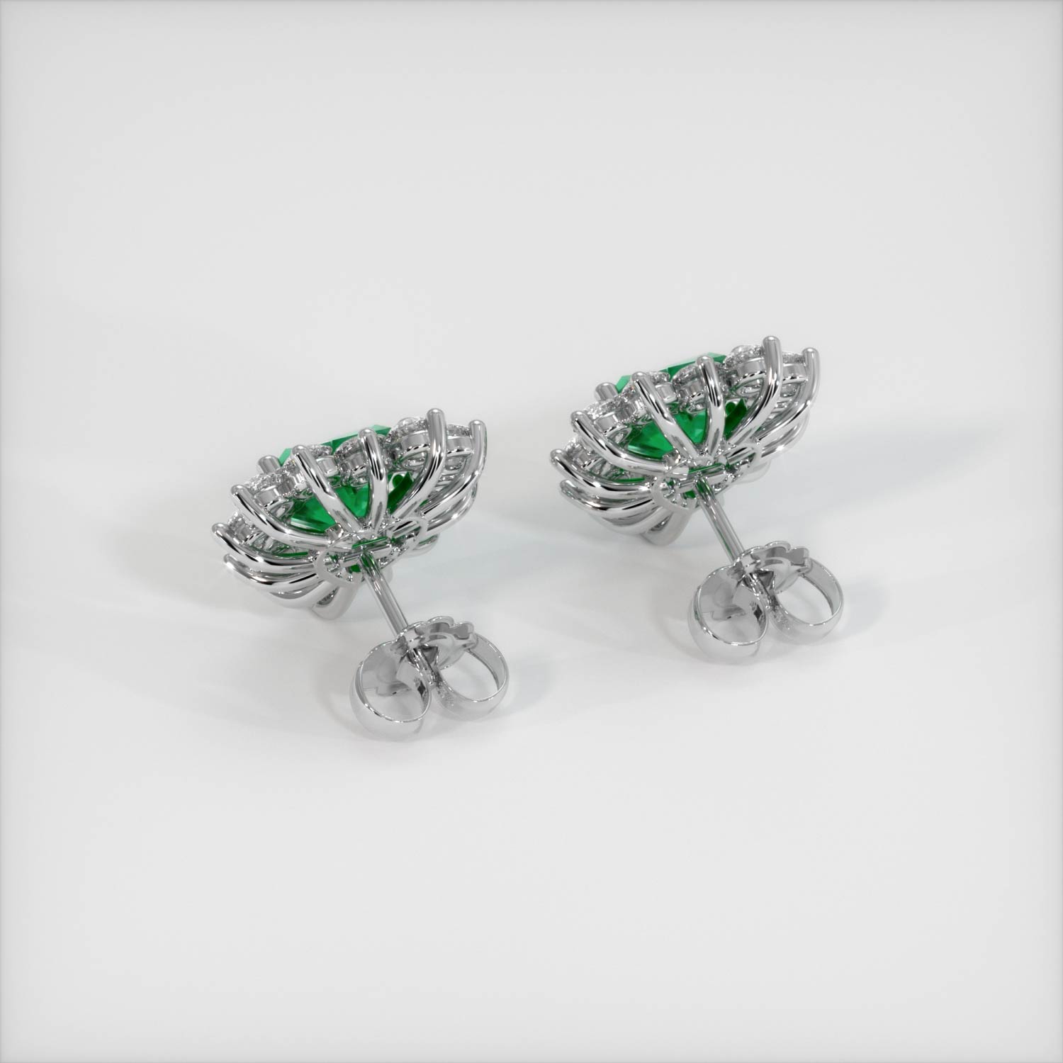 Details about   1.60Ct Emerald-Cut VVS1/D Diamond Halo Engagement Ring 14k White Gold Finish 