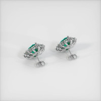 Emerald Earrings 6.96 Ct.Tw.Total Carat Weight Platinum 950 Preview