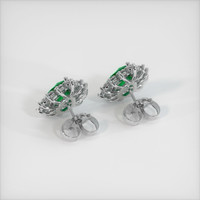 <span>1.66</span>&nbsp;<span class="tooltip-light">Ct.Tw.<span class="tooltiptext">Total Carat Weight</span></span> Emerald Earrings, Platinum 950 4