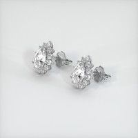 <span>1.66</span>&nbsp;<span class="tooltip-light">Ct.Tw.<span class="tooltiptext">Total Carat Weight</span></span> Sapphire Earrings, 18K White Gold 2