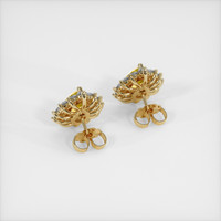 3.23 Ct.Tw. Yellow Sapphire Earrings, 14K Yellow Gold 4