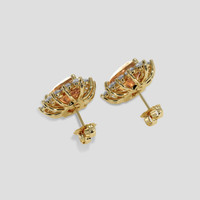 <span>8.97</span>&nbsp;<span class="tooltip-light">Ct.Tw.<span class="tooltiptext">Total Carat Weight</span></span> Golden Yellow Beryl Earrings, 14K Yellow Gold 4