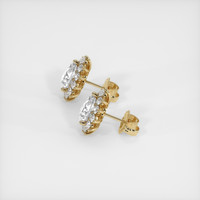 <span>1.66</span>&nbsp;<span class="tooltip-light">Ct.Tw.<span class="tooltiptext">Total Carat Weight</span></span> Sapphire Earrings, 18K Yellow Gold 3