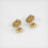 <span>1.66</span>&nbsp;<span class="tooltip-light">Ct.Tw.<span class="tooltiptext">Total Carat Weight</span></span> Sapphire Earrings, 18K Yellow Gold 4