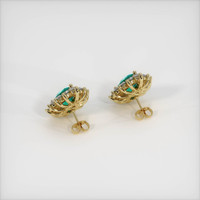Emerald Earrings 6.96 Ct.Tw.Total Carat Weight 18K Yellow Gold Preview