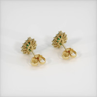 Emerald Earrings 0.71 Ct.Tw.Total Carat Weight, 18K Yellow Gold Preview