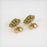 <span>1.66</span>&nbsp;<span class="tooltip-light">Ct.Tw.<span class="tooltiptext">Total Carat Weight</span></span> Emerald Earrings, 18K Yellow Gold 4