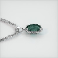 7.47 Ct. Sapphire Pendant, 14K White Gold 3