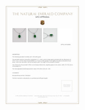 Emerald Pendant 2.71 Ct., 18K White Gold Appraisal