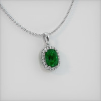 Emerald Pendant 2.71 Ct., 18K White Gold Preview