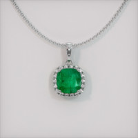 Emerald Pendant 1.42 Ct., 18K White Gold Preview