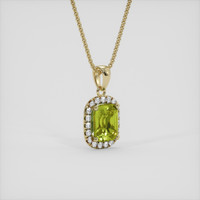 1.52 Ct. Bi Color / Parti Sapphire Pendant, 10K Yellow Gold 2