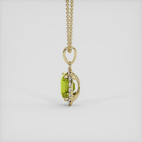 1.52 Ct. Bi Color / Parti Sapphire Pendant, 10K Yellow Gold 3