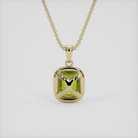 1.52 Ct. Bi Color / Parti Sapphire Pendant, 10K Yellow Gold 4