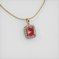 1.61 Ct. Sapphire Pendant, 14K Yellow Gold 2