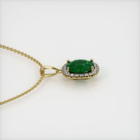 2.71 Ct. Emerald   Pendant, 18K Yellow Gold 3