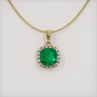 Emerald Pendant 1.42 Ct. 18K Yellow Gold Preview