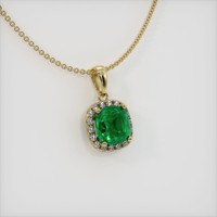 Emerald Pendant 1.42 Ct. 18K Yellow Gold Preview