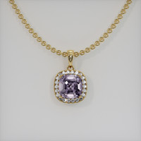 1.52 Ct. Gemstone Pendant, 18K Yellow Gold 1