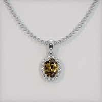 1.15 Ct. Gemstone Pendant, Platinum 950 1