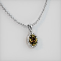 1.15 Ct. Gemstone Pendant, Platinum 950 2