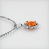 0.93 Ct. Gemstone Pendant, Platinum 950 3