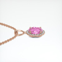 2.16 Ct. Gemstone Pendant, 14K Rose Gold 3