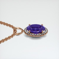 4.42 Ct. Gemstone Pendant, 14K Rose Gold 3