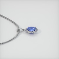 1.88 Ct. Blue Sapphire Pendant, 14K White Gold 3