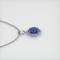 2.83 Ct. Sapphire Pendant, 14K White Gold 3