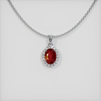 Ruby Pendant 1.08 Ct. 14K White Gold Preview