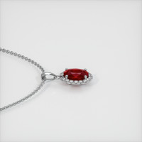 Ruby Pendant 1.08 Ct. 14K White Gold Preview